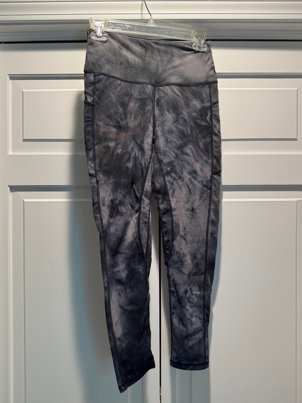 Senita Athletics Black Gray Tie-Dye High-Waist Vinyasa Leggings